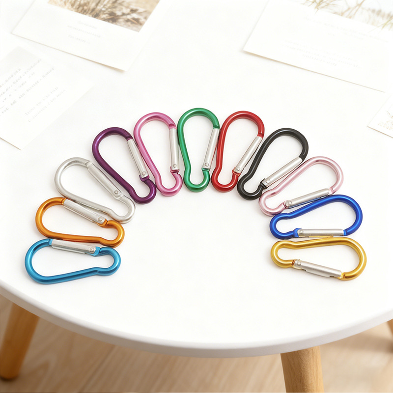 No. 5 Gourd-Shaped Aluminum Alloy Carabiner Multi-Color Outdoor Keychain Pendant Portable Quick-Hang Climbing Buckle Equipment