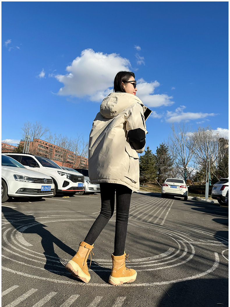 Herrskor Northeast Snökängor Vinter Damstövlar Äkta Läder och Päls Ull Varm Tjock Botten Halkfri Martinstövlar Plus Sammet_voghion.com