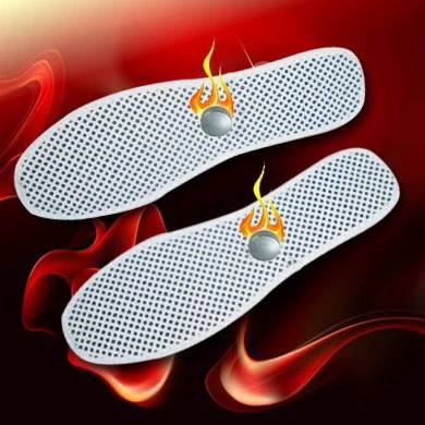 Far infrared insoles for men and women, heated foot warmers, tourmaline magnetic therapy, breathable thermal pads for cold feet in winter