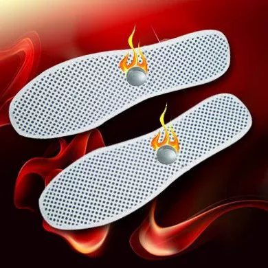 Far infrared insoles for men and women, heated foot warmers, tourmaline magnetic therapy, breathable thermal pads for cold feet in winter