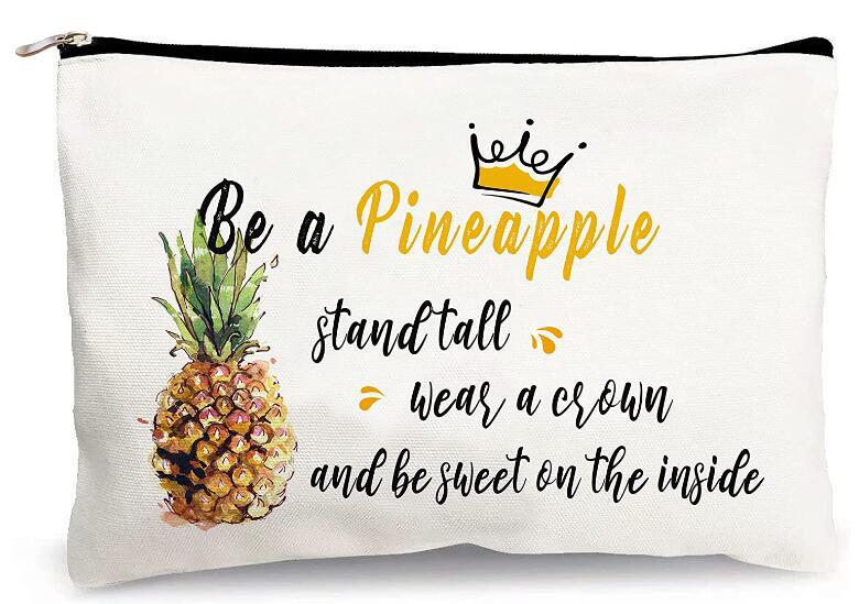 Amazon deseo popular cremallera lápiz caso logo poliéster algodón sublimación bolso cosmético de la moneda del bolso de las mujeres