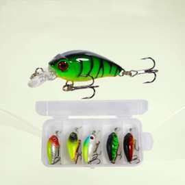 路亚饵套装假饵全套海淡水摇滚小胖子仿生假饵硬饵 渔具用品