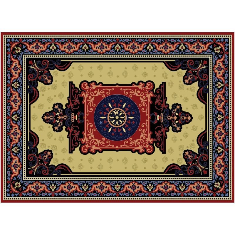 Transfronterizo americano retro persa alfombra hogar estilo étnico sala de estar gran alfombra Hotel B & B alfombra completa comercio exterior image 25