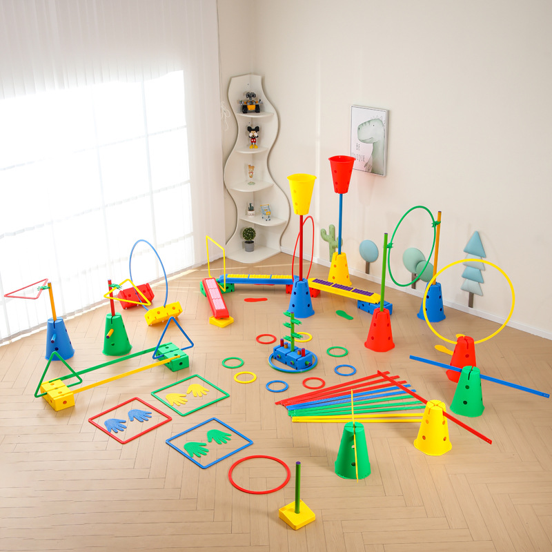 Vientiane combinación de equipos de entrenamiento sensorial para niños juego de equilibrio para jardín de infantes juguetes y ayudas de enseñanza fuera del hogar