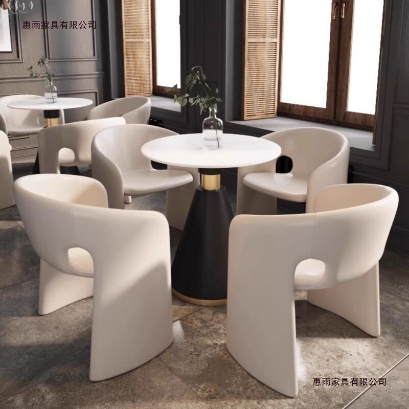 Internet-Famous Roche Bobois Dining Chair, Leisure Cafe, Themed Restaurant Dining Table and Chairs, Uniquely Shaped, Modern, Light Luxury, Creative Meeting Furniture