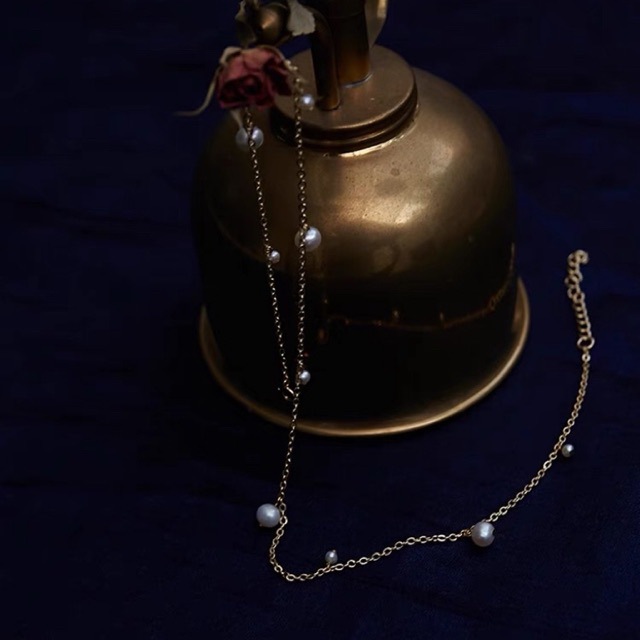 Colar de pérolas de luxo com fecho magnético para mulher_voghion.com