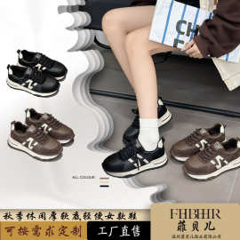 2025新款高级感加绒厚底秋季时尚百搭轻便软底鞋运动鞋女时尚