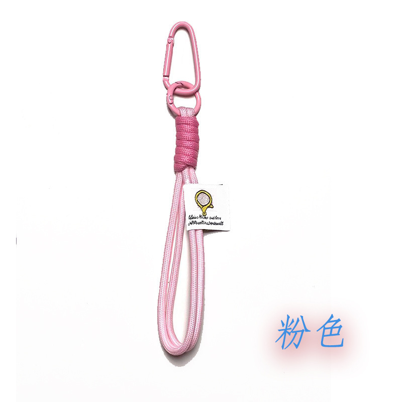 新款撞色钥匙扣挂绳登山扣公仔挂件手机挂件手机链毛绒玩具西高地|undefined