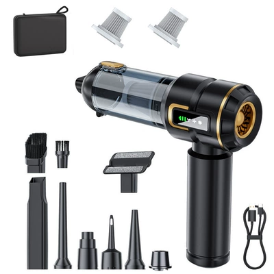 Wireless Power Display Portable Brushless: Tozsoranlar - 6697a-black-gold-one-click-dust-dump-storage-bag-filter-element2