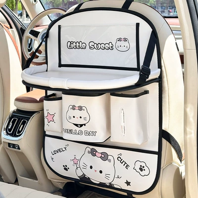 Car table board Bag Creative Multifunctional Table-Style - bow-cat-storage-bag-new-z-style-white-can-hold-tablet