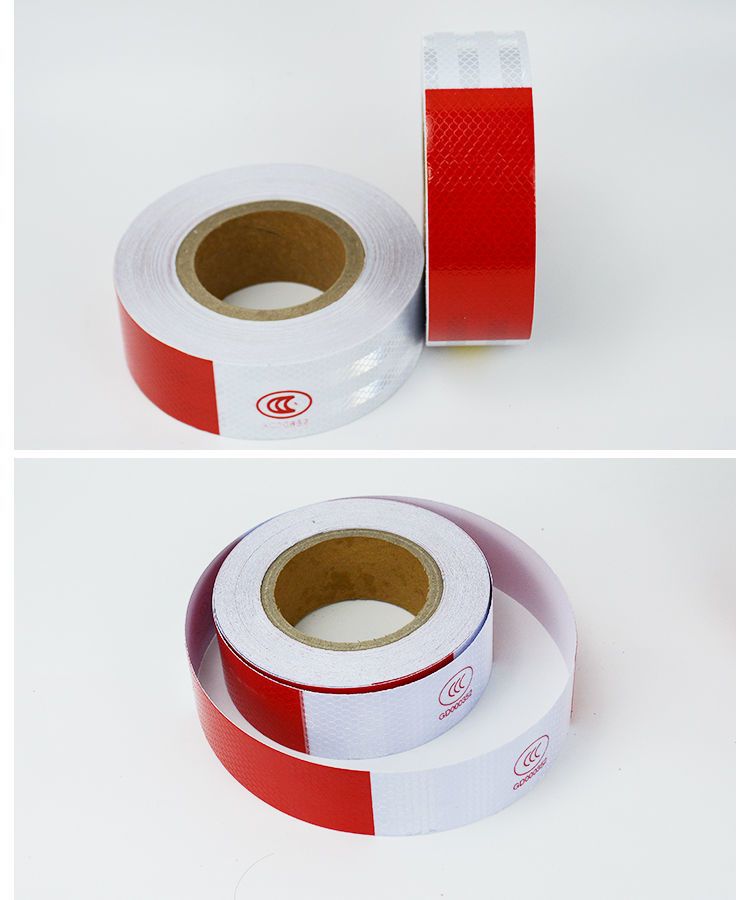 Genuine truck reflective sticker car body reflective strip red and white sticker vehicle annual inspection logo annual review reflective tape