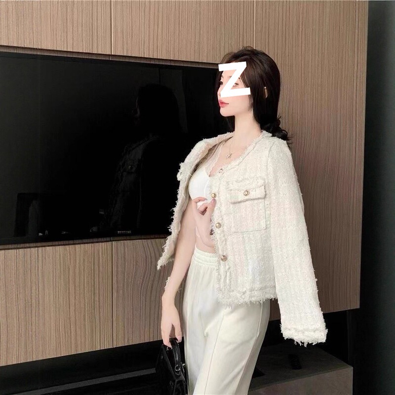 Chanel-Style Short Jacket for Women 2025 Autumn and Winter New Elegant Socialite Cardigan Outerwear Trendy Top Jacket