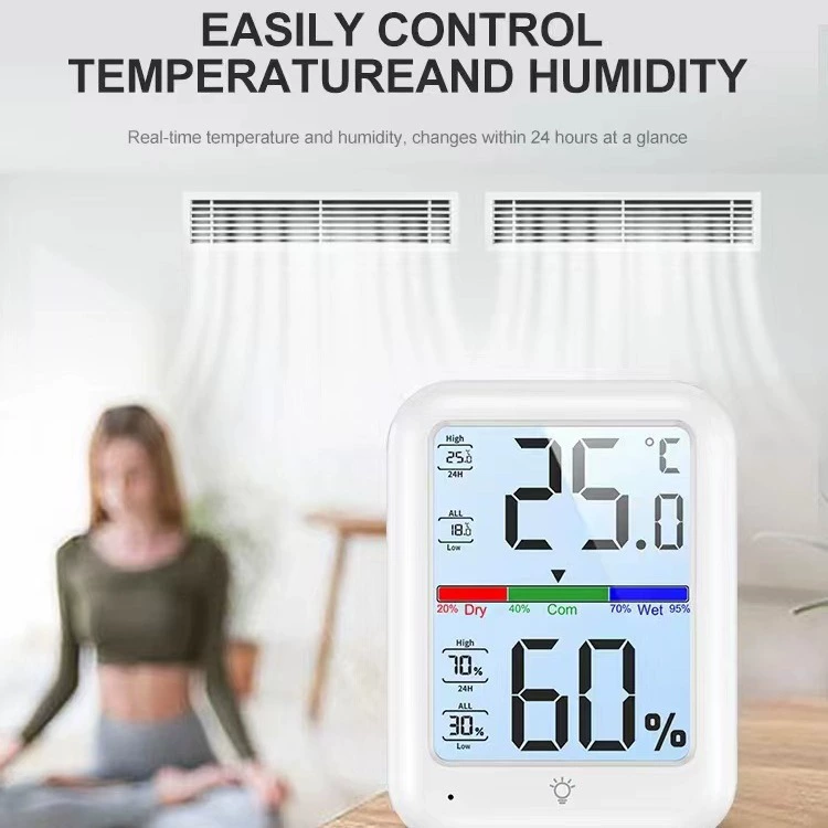 Трансграничный Специально для интеллектуального магнитного притяжения Высокоточный термометр в помещении большой экран термометр с функцией памяти