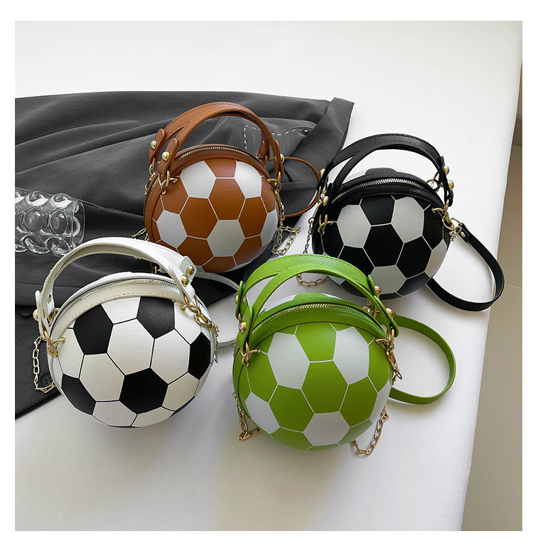 Cross-border bags, women's Instagram personalized basketball bags, new versatile single-shoulder crossbody bags, Korean-style small round bags for women undefined