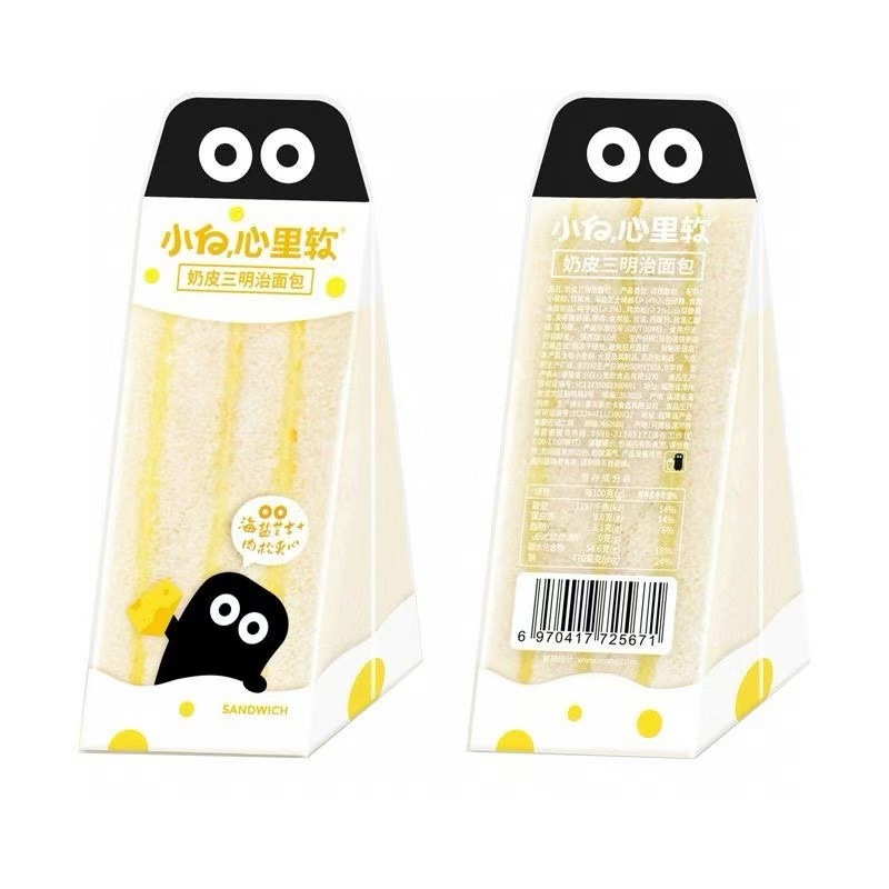 샤오바이신 소프트 밀크 스킨 샌드위치 빵 65g