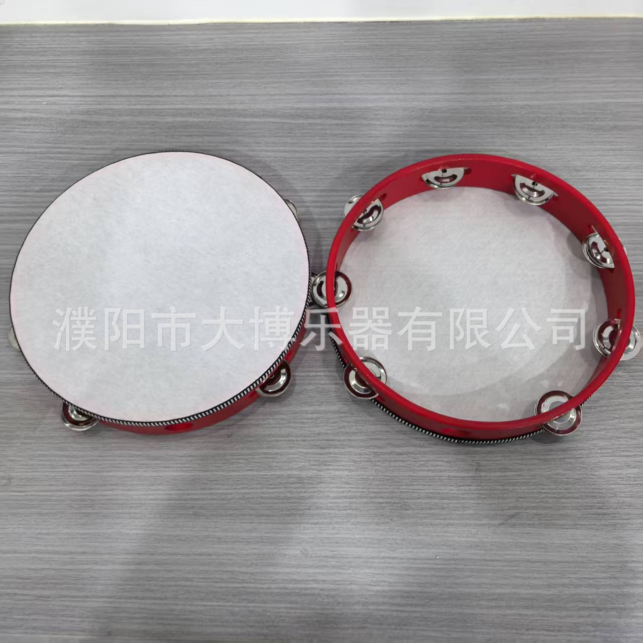 Instrumento de percusión Orff pandereta de doble fila 4 pulgadas 6 pulgadas 7 pulgadas 8 pulgadas 10 pulgadas tambor de mano tambor súper fuerte image 12
