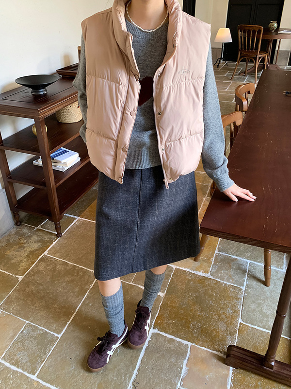 衣爾のシャツの伯徳さんのウールは厚い半身のスカートの女性の冬のa字は毛の高い腰のinsの質感の毛の中のスカートを磨いています。|undefined