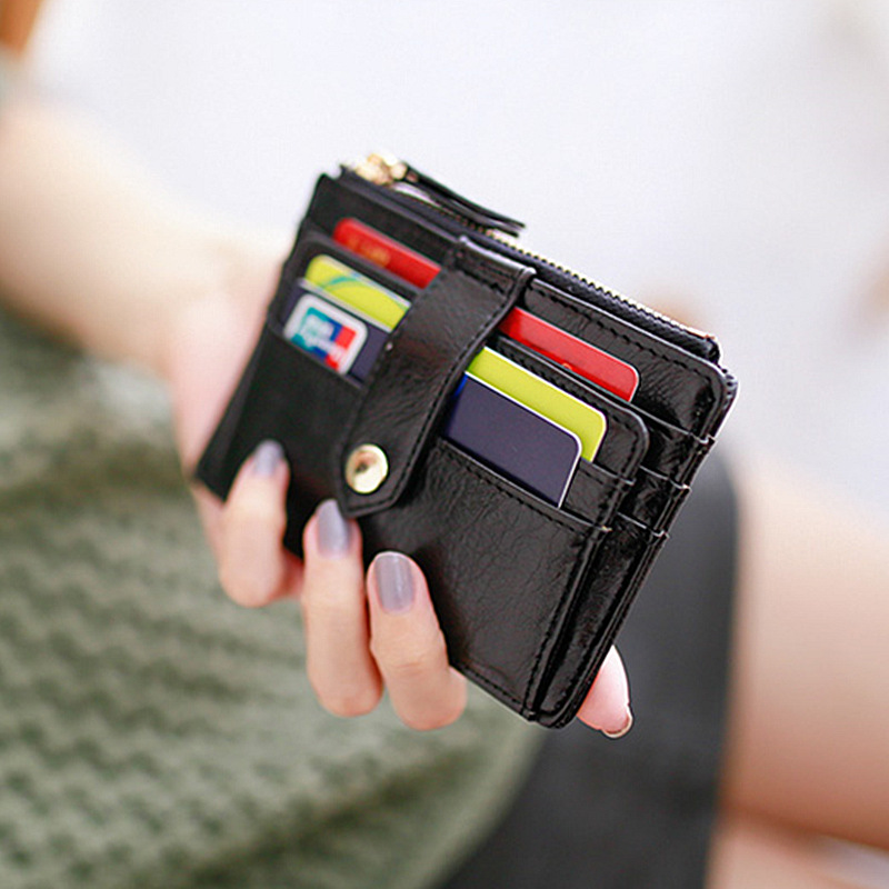 Bolsa de tarjetas de muñeca de flores de pera de mujer coreana ultra delgada multi-tarjeta simple mini-certificación pequeña bolsa