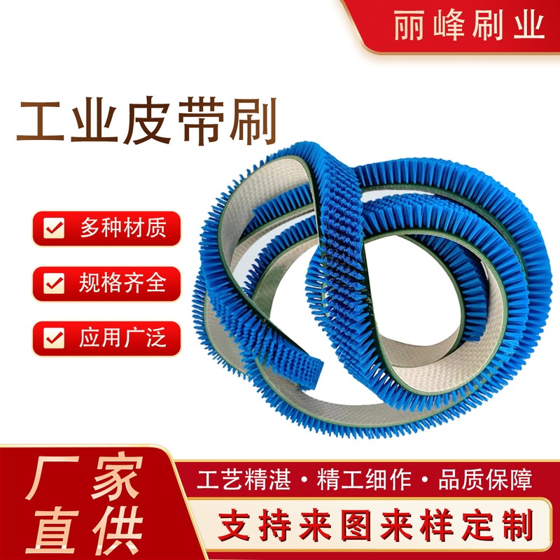 Industrial Belt Brush Dust Removal Canvas Belt Brush Nylon Hair Transplant Industrial Transmission Cleaning Rubber Belt Brush