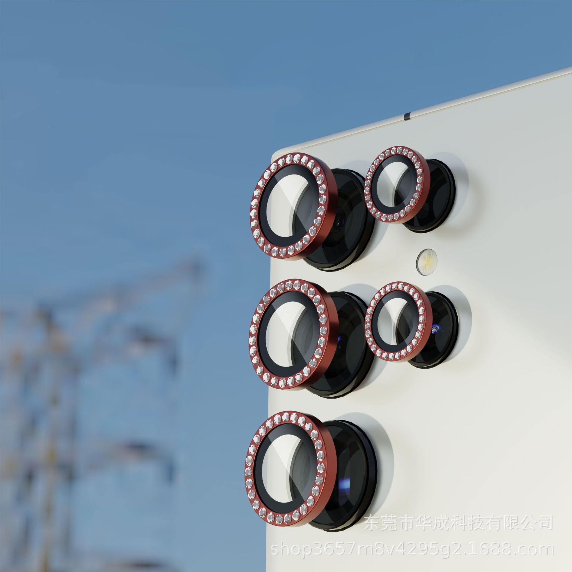 Película Protectora de Lente con Perforación de Puntos Tipo Ojo de Águila para Samsung S25 Ultra, Película AR de Posicionamiento de Cámara para Galaxy S24 Plus