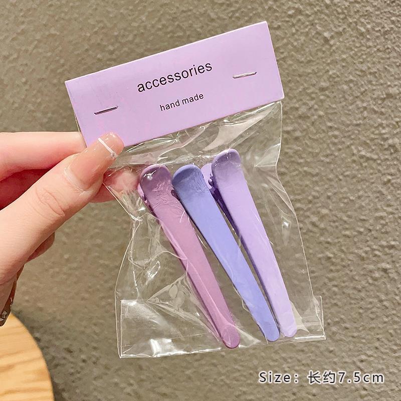 无痕发夹女侧边刘海夹洗脸化妆打理碎发一字夹头饰发卡夹子鸭嘴夹|undefined