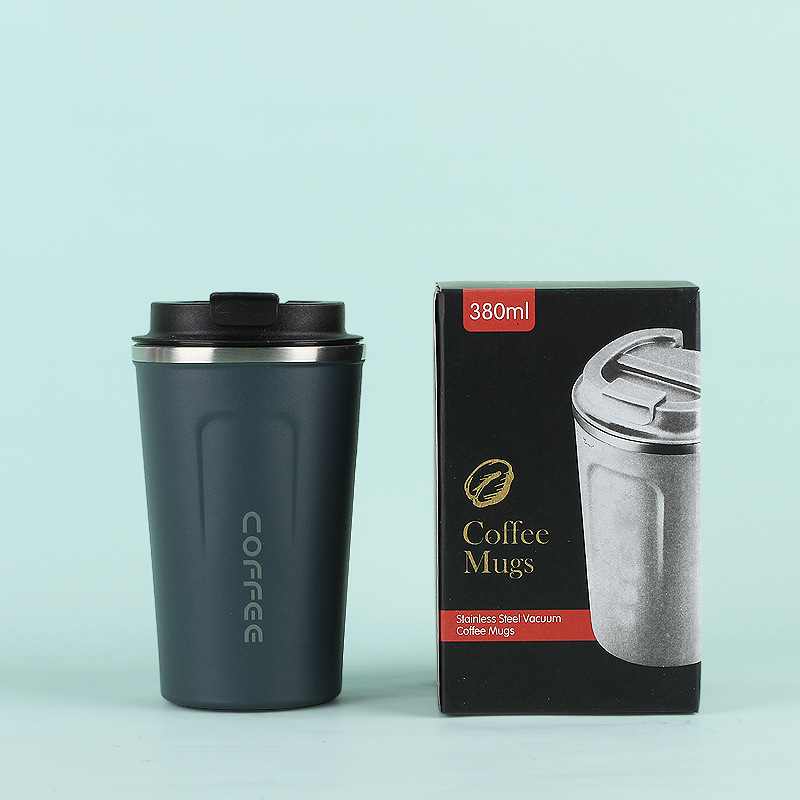 Taza de vacío de café de segunda generación de acero inoxidable 304 simple gran capacidad portátil al aire libre para hombres y mujeres taza portátil de oficina en stock