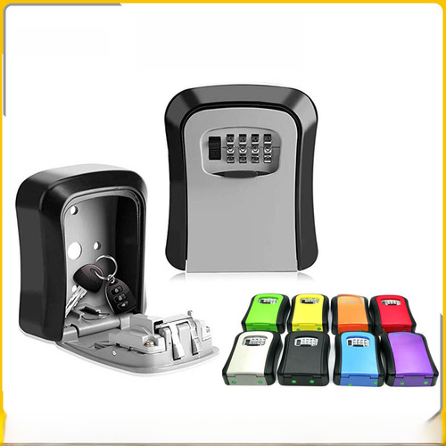 Decoration password key box construction site password box cat eye door mirror key holder password lock box homestay entrance key box