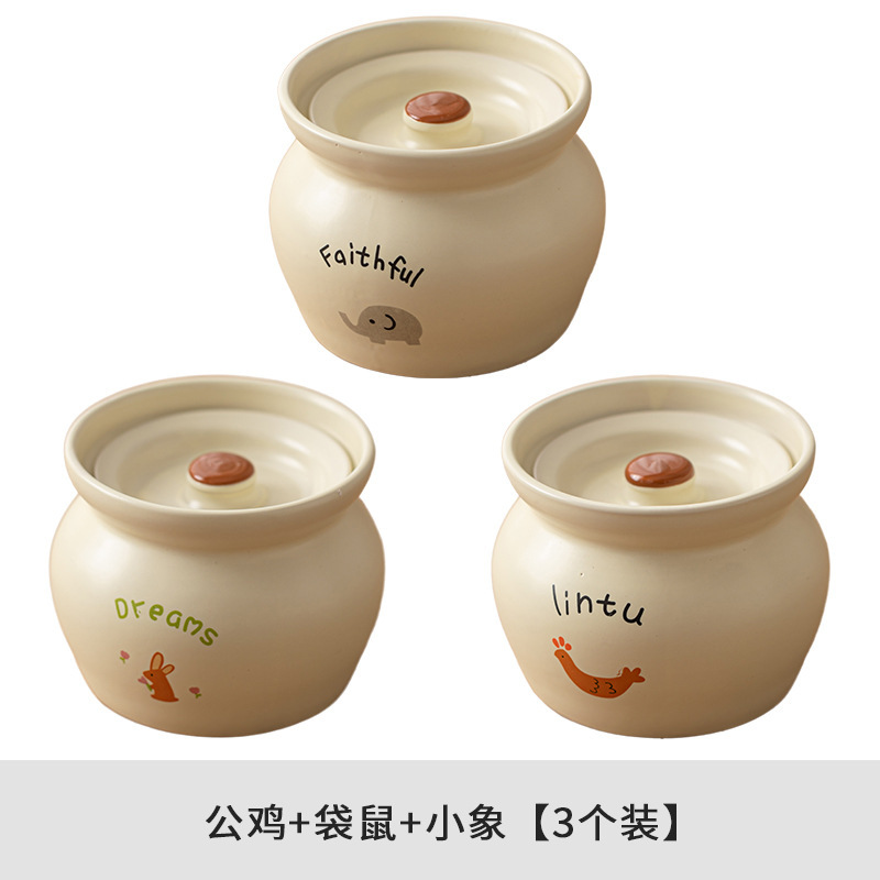 クリーム風シチューの杯瓦缶とスープの陶磁器は蓋をして水をあけて杯を煮込んで缶の家庭用沙県の一人分のスープを煮込んで杯を蒸します。|undefined