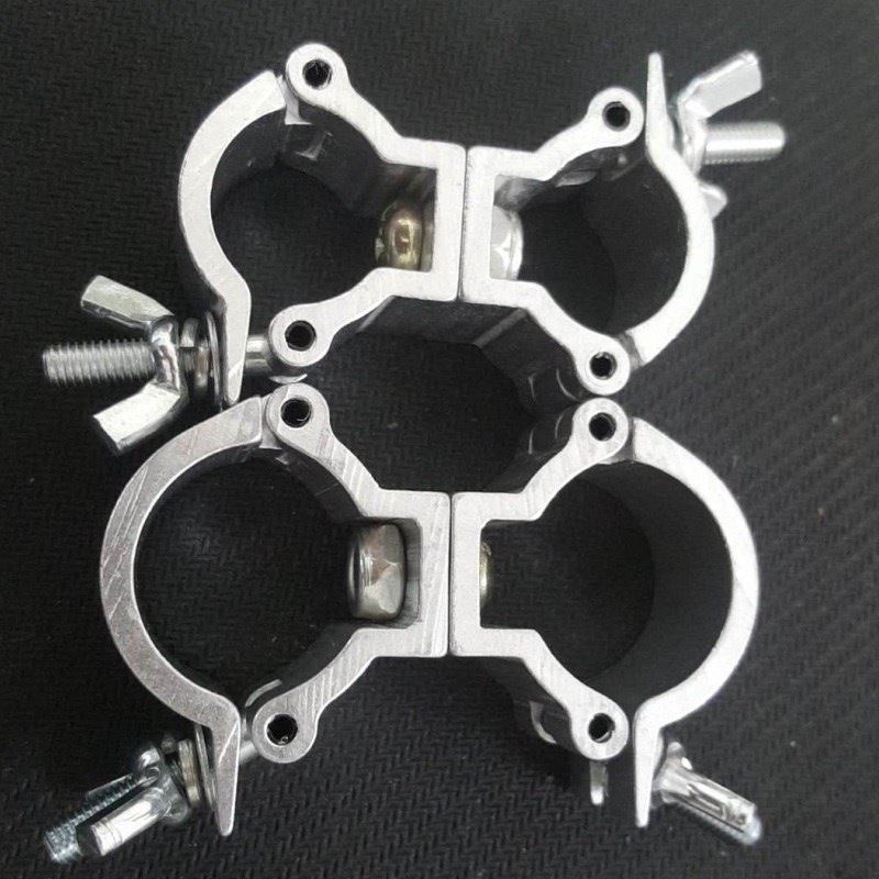 Hebilla de tubo redondo de una sola hebilla andamio multifuncional tubo galvanizado clip fijo móvil sujetador de tubo de acero hebilla cruzada universal image 18