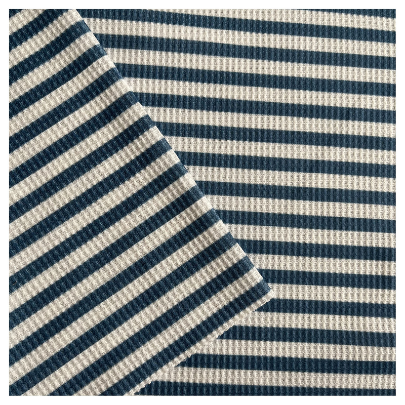 2022 Summer Korean Style Waffle Striped Color-Block Short Top for Women, Petite Slimming T-Shirt