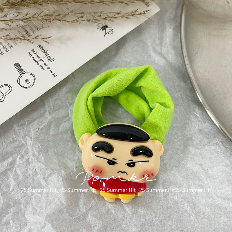 新款韩版卡通撞色毛巾发圈儿童多巴胺可爱高弹力马尾发饰丸子头女|undefined