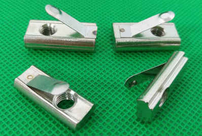 国标铝型材配件 弹片螺母 弹性螺母 预装条式螺母30/40型M4M5M6M8