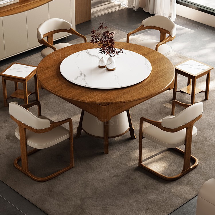 Máquina de mahjong de ala giratoria silenciosa de madera maciza mesa de comedor de doble uso nuevo escritorio multifuncional de mahjong de nogal norteamericano para uso doméstico automático