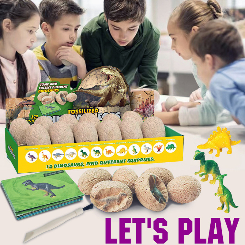 Dinosaur Egg Fossil Animal Blind Box Archaeological Excavation Toys Kidsren's Handmade DIY Treasure Digging Tyrannosaurus Rex Model