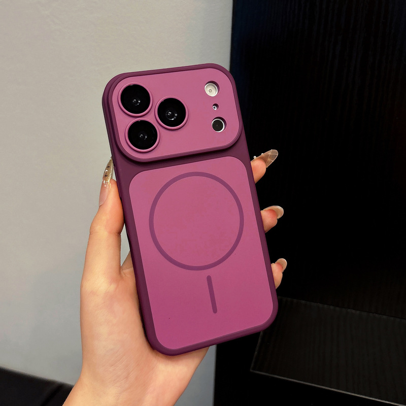 Suitable for iPhone 18 Pro Max, matte skin-feel magnetic phone case, Apple 17 full-cover anti-drop protective case 16 Suitable for iPhone 18 Pro Max, matte skin-feel magnetic phone case, Apple 17 full-cover anti-drop protective case 16