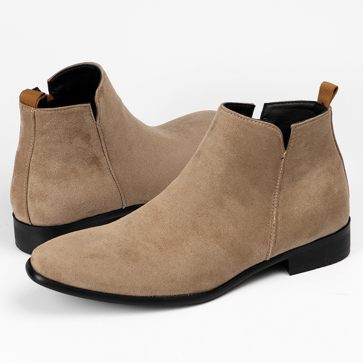 Men's small square head men's shoes all fashion men's ankle boots ankle boots_voghion.com