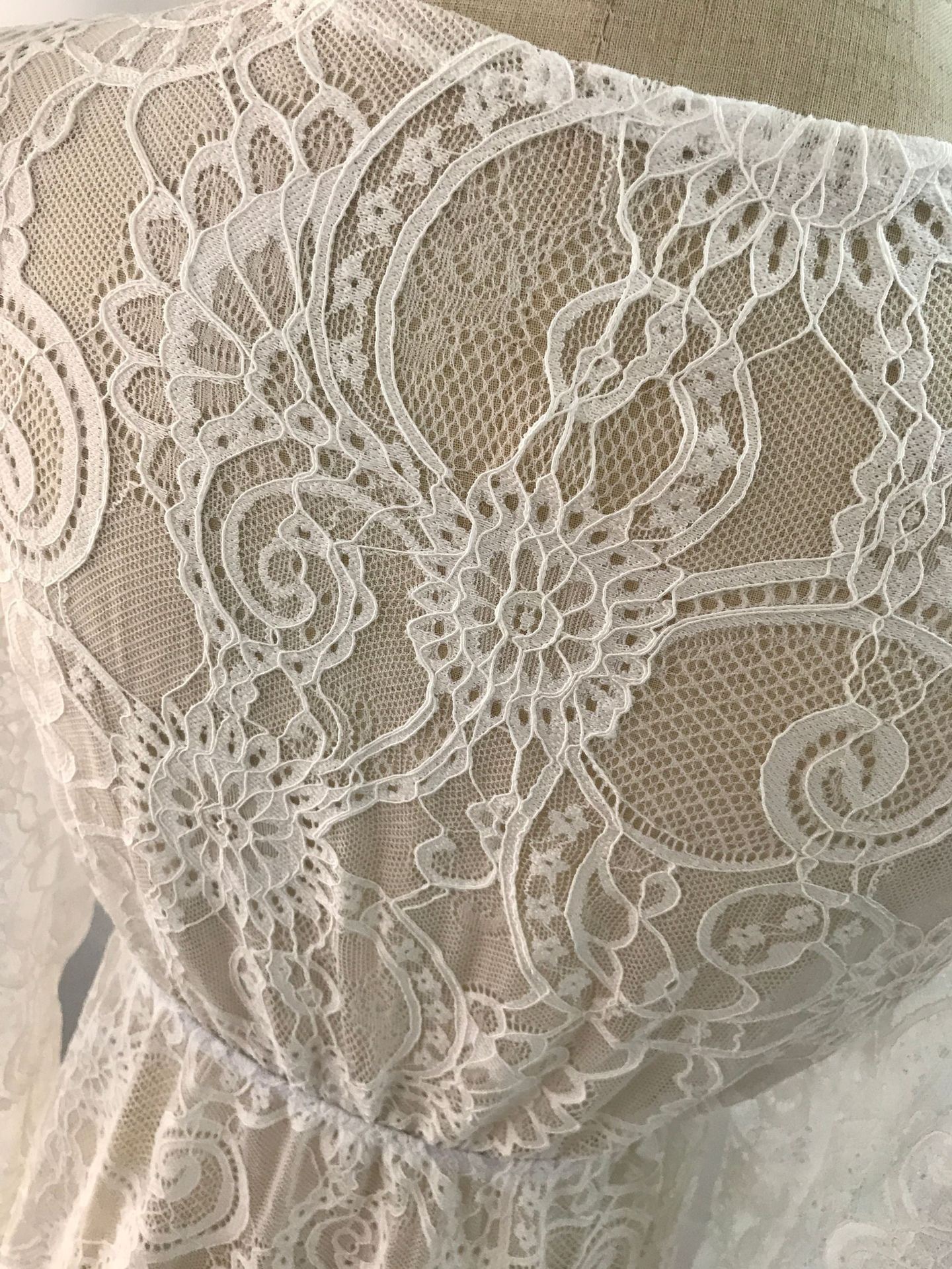 Lace Fabric Type Wholesale Women's Simple Style Lace Solid Color Holiday Beach V Neck Nine Points Sleeve Sundress