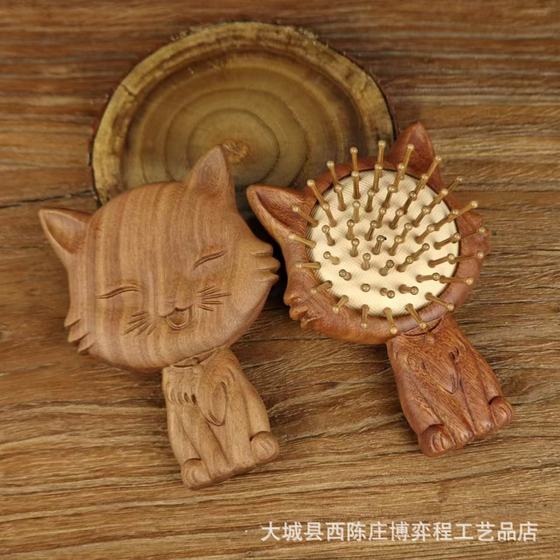 Sandalwood children's cartoon air cushion comb creative girls hair special small comb crafts gifts wholesale airbag comb