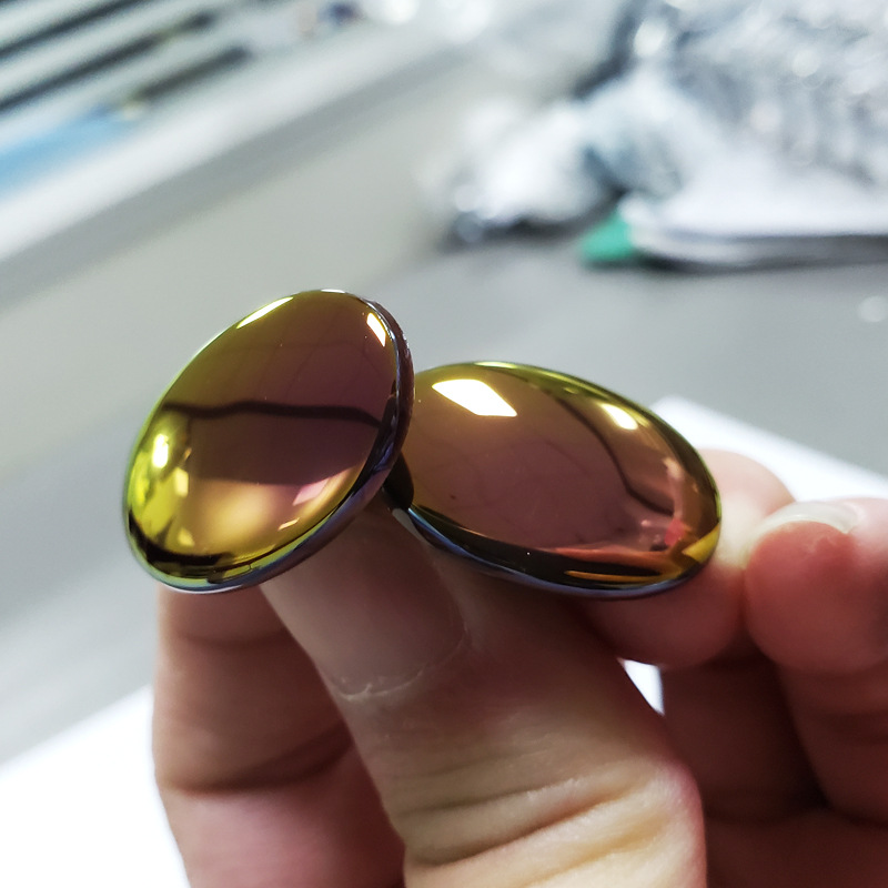 塑料光学电子枪表面炫彩渐变镀膜加工 光学电镀AF防指纹镀膜厂家