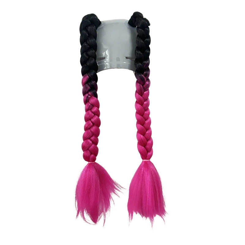 Ponytail with pigtail, helmet, electric car with accessories, accessory, Amazon