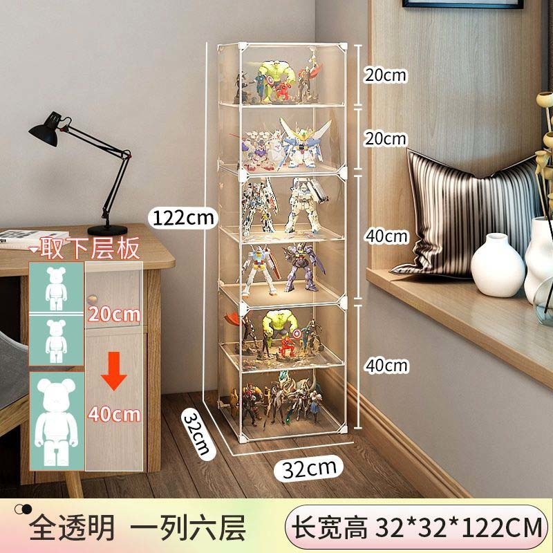 手作りディスプレイキャビネットレゴビルディングブロック透明収納ボックス家庭用模造アクリルおもちゃ防塵モデルディスプレイ棚|undefined