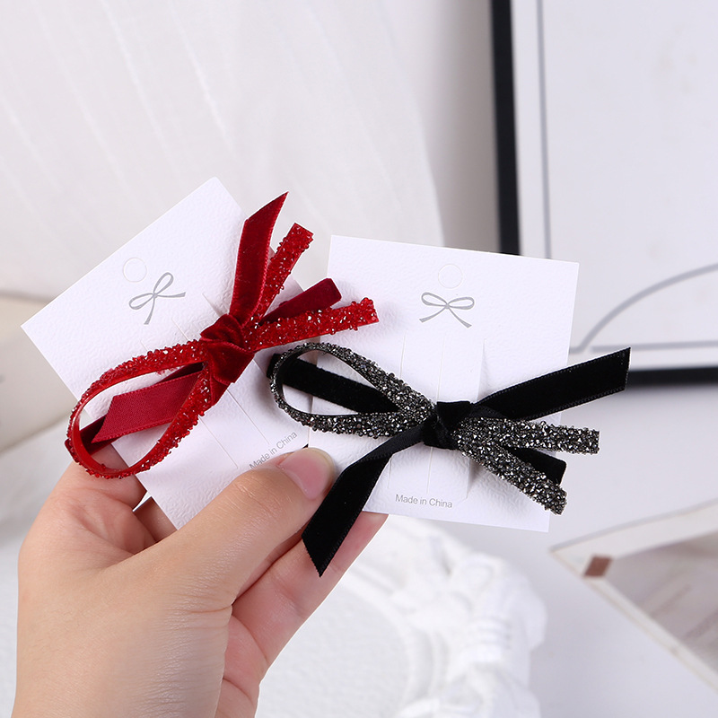 2026 rojo Año Nuevo adornamiento de cabello arco de cabello simple broche lindos clips de frangeo clips laterales