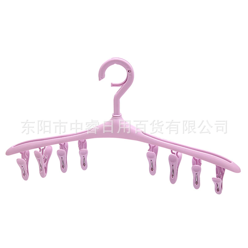 Foldable anti-slip sock & underwear drying rack for kids, 8/12 clips, various colors -> Перекласти?