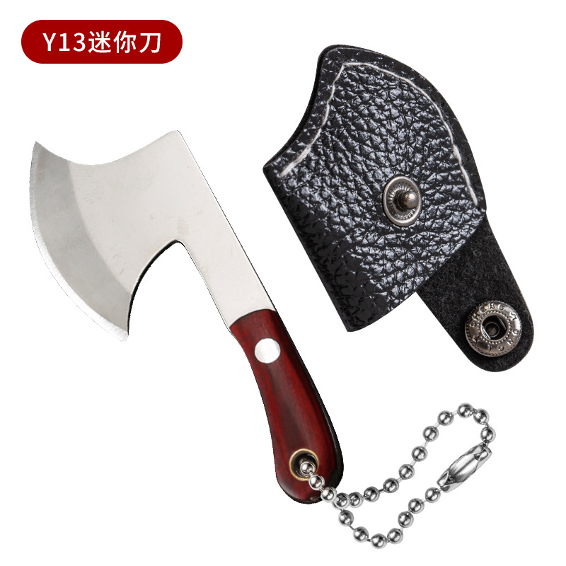 Mini cuchillo de cocina llavero EDC al aire libre portátil cuchillo no plegable cuchillo de desembalaje creativo
