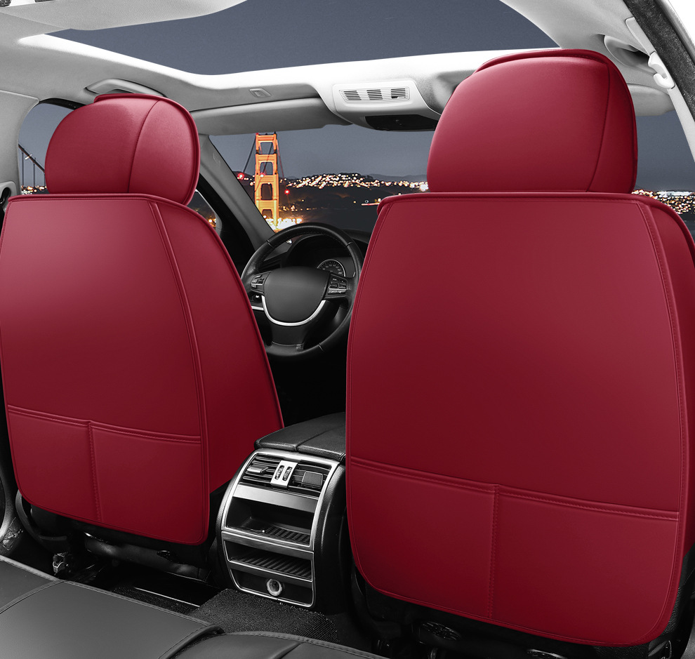 Cross-Border Foreign Trade Amazon Summer Car Seat Covers, Full-Cover Seat Cushions, Five-Seater Seat Cushions, Universal Leather Seat Covers for All Seasons