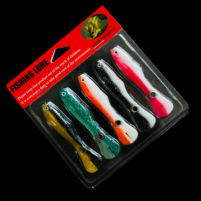 6 Colors Soft Eels Lures Soft Plastic Minnow lures Fresh Water Bass Swimbait Tackle Gear
