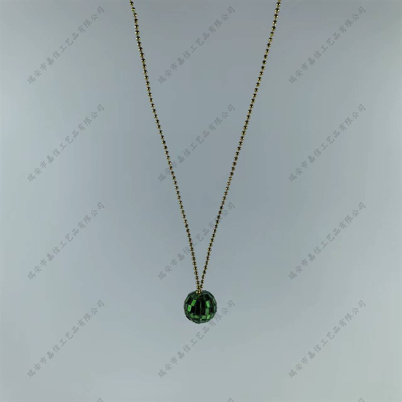 Collar tipo bola de discoteca con efecto láser colorido, decoración colgante para fiestas o Navidad