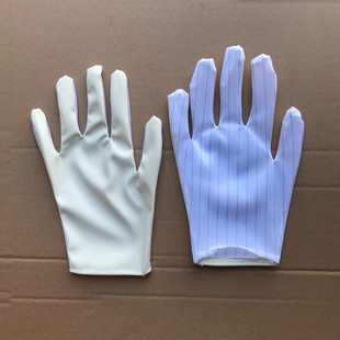 Supply five-finger PU sulfur-free anti-static gloves purified gloves special PU anti-static gloves good quality PU