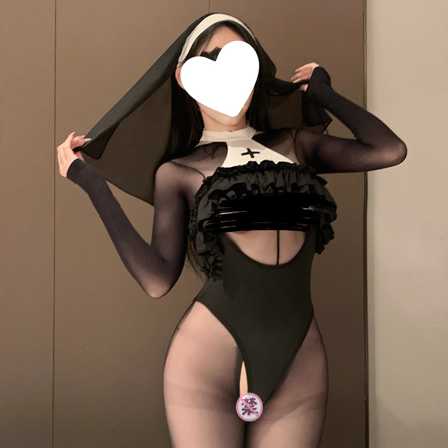 Sexy Lingerie Abstinence-Style Sexy Nun Outfit Pure Desire Flirting Sexy Uniform Temptation New Style 2025 Allure