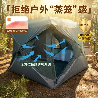 Cross-Border Outdoor Camping Tent, Windproof Avtomobil dam çadırları